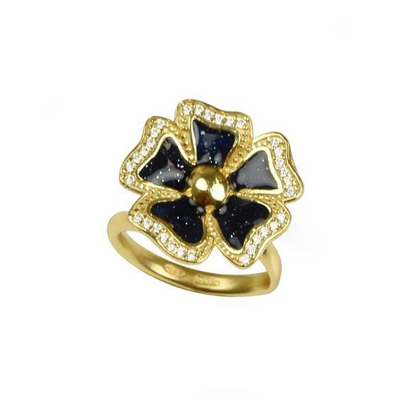 Ring Misis Woman POTENTILLA in Silver Cubic Zirconia AN03573 - AN03573